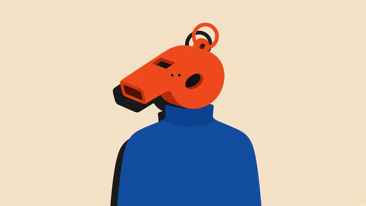 Whistle-head character illustration
