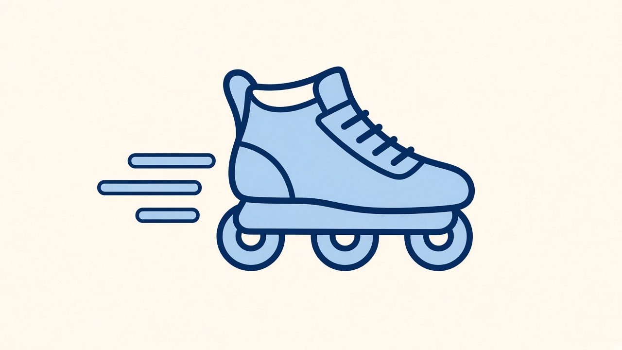 Roller Skating — Speed illustration